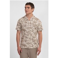 & Oval Leaf Jacquard Short Sleeve Shirt Light