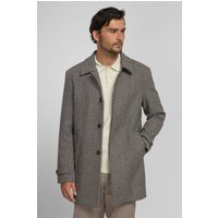 & Marton Wool Blend Houndstooth Car Coat