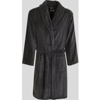 & Portland Striped Supersoft Fleece Dressing Gown