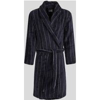 & Portland Striped Supersoft Fleece Dressing Gown