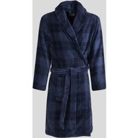 & Canary Check Supersoft Fleece Dressing Gown