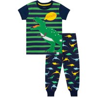 Stripey Dinosaur Cosy Snuggle Fit Pyjamas