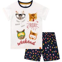 Cat Weekend Short Pyjamas