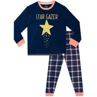 Harry Bear Girl's Star Gazer Nighttime Pyjamas in Blue | Size: 5-6 Years