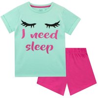 Harry Bear Girl's I Need Sleep Pyjamas in Pink | Size: 7-8 Years