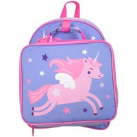 Harry Bear Women's Unicorn Star Backpack & Lunch Bag Set in Purple