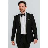Satin Notch Lapel 100% Wool 2 Piece Tuxedo 38S