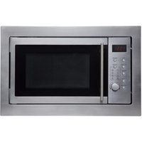 SIA BIM20SS Stainless Steel 20L Integrated Built in Digital Timer Microwave Oven in Metallic Silver