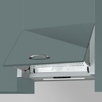 SIA 60cm Silver Built In Cooker Hood Kitchen Extractor Fan - INT60SS