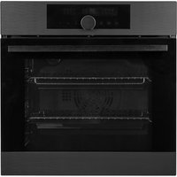 SIA Single Electric Fan Oven Stainless Steel 60cm BIPO76GM in Black