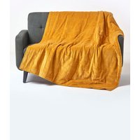 Velvet Quilted Throw 100% Cotton Soft & Luxurious Blanket cm x 150 cm