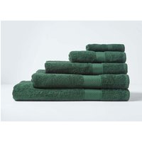 Homescapes 500 GSM Turkish Cotton Towel Soft, Absorbent & Quick-Drying in Dark Green | Size: Bath Sheet