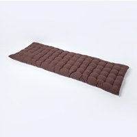Garden Bench Cushion Luxury 3 Seater Cotton Indoor Outdoor Pad 143 x 48cm x 48 cm