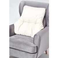 Homescapes Cotton Back Support Cushion in Cream