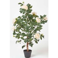 Artificial Peony Tree Pot 100 cm Tall Peach