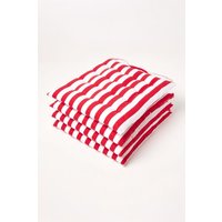 4 Pack Seat Pads Cotton Striped Indoor Outdoor Garden Cushion 40cm cm x 40 cm