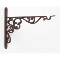 Homescapes Brown Cast Iron Extra Large Hanging Basket Hook