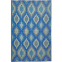 Luxury Outdoor Rug Waterproof Reversible Garden Amber Ikat cm x 240 cm