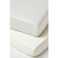 Sateen Cotton Fitted Cot Sheets 400 Thread Count 2 Pack