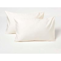 Sateen Cotton Pillowcases 40 x 60 cm 400 Thread Count 2 Pack