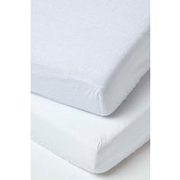 Soft Linen Fitted Cot Sheet Pack 2 Cot Bed