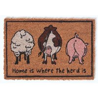 Farm Animal Coir Non Slip Doormat cm x 60 cm