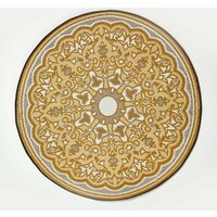 Luxury Round Outdoor Rug Waterproof Reversible Rae cm diameter