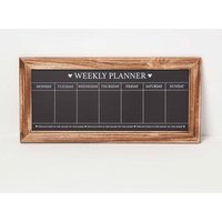 Homescapes Black Kitchen Chalk Board Meal Planner