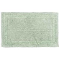 Homescapes Luxury Bath Mat Reversible 100% Cotton 1600GSM, 50 x 80cm, Extra Soft in Pale Green | Size: 50 x 80 cm