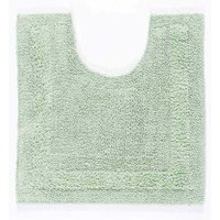 Homescapes Luxury Pedestal Mat Reversible 1600GSM 100% Cotton, 50 x 55cm Bath Mat in Pale Green | Size: 50 x 55 cm
