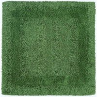 Homescapes Luxury Square Bath Mat 1600GSM 100% Cotton Reversible Shower Mat, 50cm in Light Green