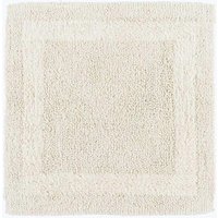 Homescapes Luxury Square Bath Mat 1600GSM 100% Cotton Reversible Shower Mat, 50cm in Cream