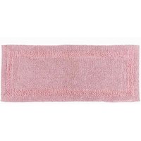 Homescapes Luxury Bath Mat Runner Reversible 1600GSM 100% Cotton, 40 x 100cm Long in Baby Pink | Size: 40 x 100 cm