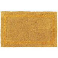 Homescapes Luxury Extra Large Bath Mat Reversible 1600GSM 100% Cotton, 70 x 120cm in Mustard | Size: 70 x 120 cm