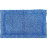 Homescapes Luxury Extra Large Bath Mat Reversible 1600GSM 100% Cotton, 70 x 120cm in Cobalt | Size: 70 x 120 cm