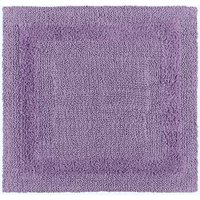 Homescapes Luxury Square Bath Mat 1600GSM 100% Cotton Reversible Shower Mat, 50cm in Lilac