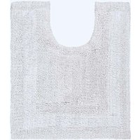 Homescapes Luxury Pedestal Mat Reversible 1600GSM 100% Cotton, 50 x 55cm Bath Mat in White | Size: 50 x 55 cm