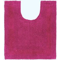 Homescapes Luxury Pedestal Mat Reversible 1600GSM 100% Cotton, 50 x 55cm Bath Mat in Raspberry | Size: 50 x 55 cm