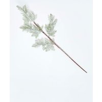 Homescapes Artificial Snowy Christmas Pine Stem, 27 cm in White