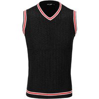 Sleeveless V Neck Knitted Jumper Vest Versatile Styling