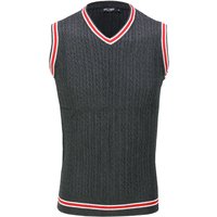 Sleeveless V Neck Knitted Jumper Vest Versatile Styling