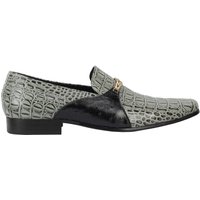 Stylish Real Leather Crocodile Effect Shoes Buckle