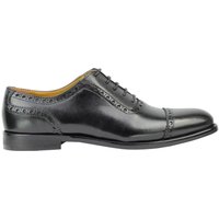 XPOSED Men's Premium Real Leather Lace Up Formal Brogues in Black | Size: 10