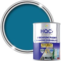 HQC PAINTS Barn Paint - 1L - Best Exterior Wood Paint for Barns, Fences & Gates in Marina Blue