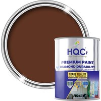 HQC PAINTS Matt Emulsion Paint - 1L in Leaf Brown