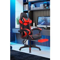 Neo GTB Gaming Chair with Massage & Footrest in Red