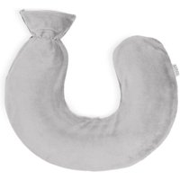 LIVIVO Neck & Shoulder U Shaped Hot Water Bottle 1L - Black Fleece in Grey