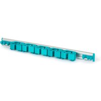 LIVIVO Wall Mounted Mop & Broom Holder Grey