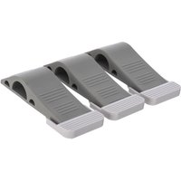 LIVIVO Heavy Duty Door Stopper Wedge with Holder Grey