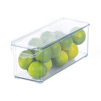 LIVIVO Medium-Sized Clear Fridge Storage Organisers - Set of 2